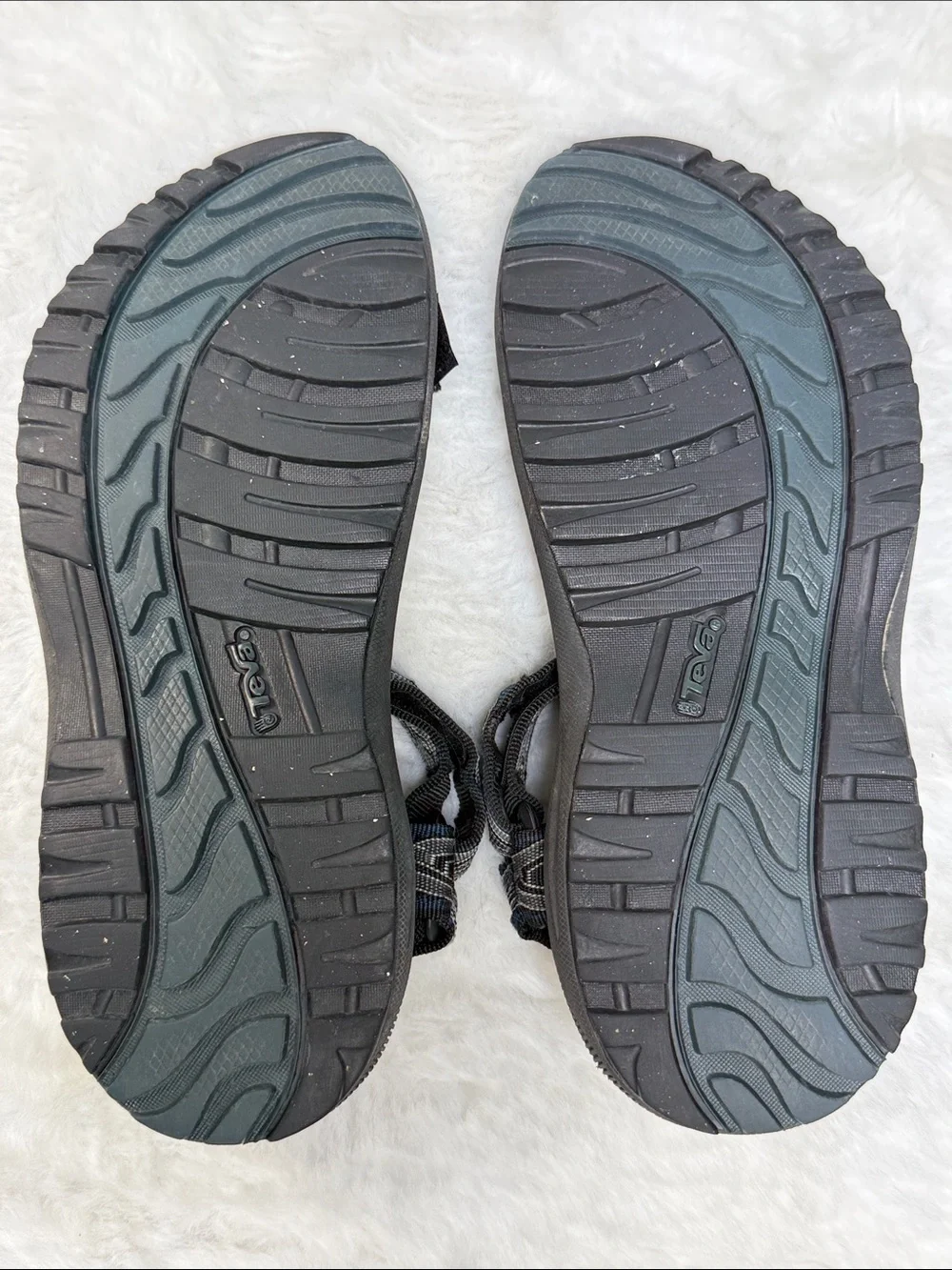 Teva Torin 6584 Men’s 9 Sport Hiking Water Sandals Black Gray Adjustable Trail
